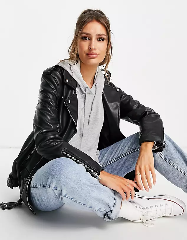 Chic Style Collective | 6 Ways to Style a Faux Leather Jacket for any Occasion. 200743706 1 black