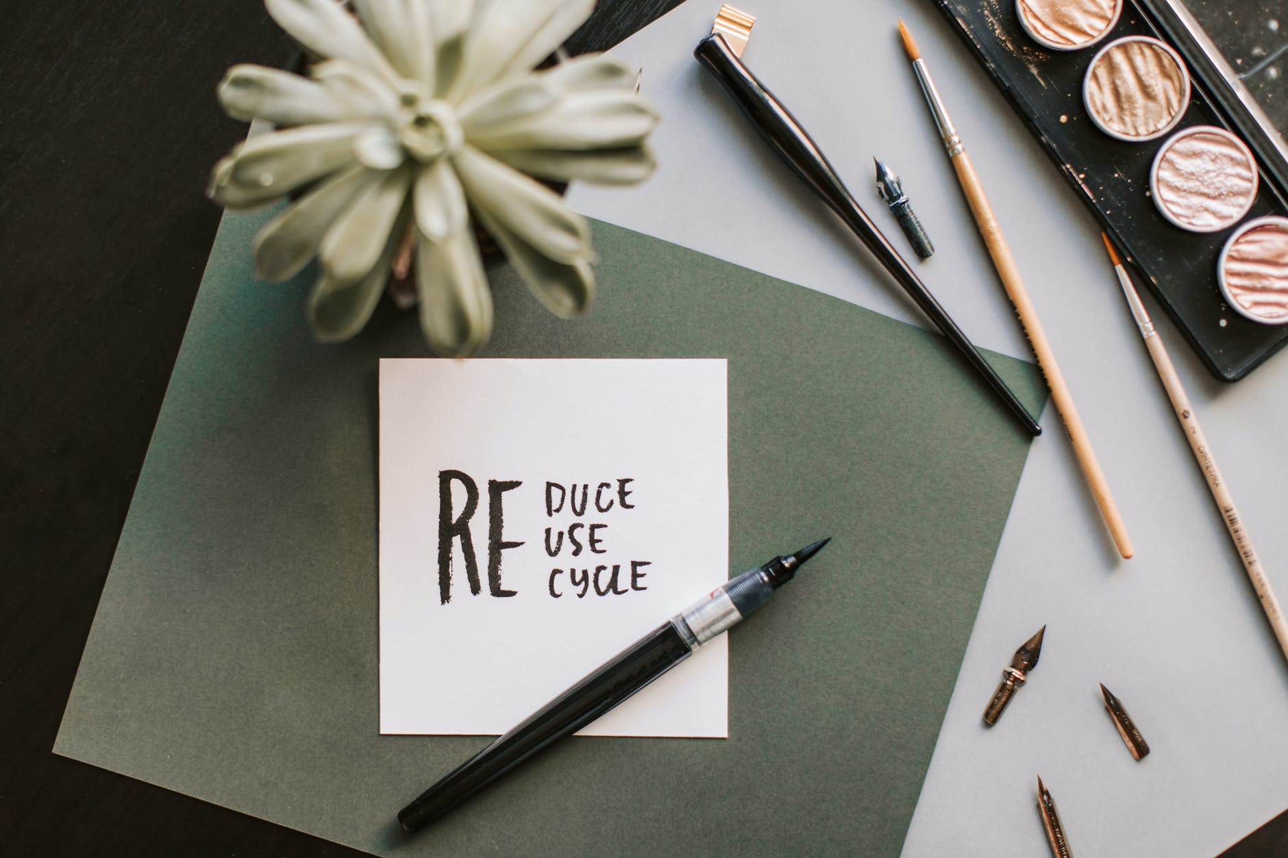 Chic Style Collective | 4 Simple Ideas for Quick Home Improvements. photo of pen beside ink