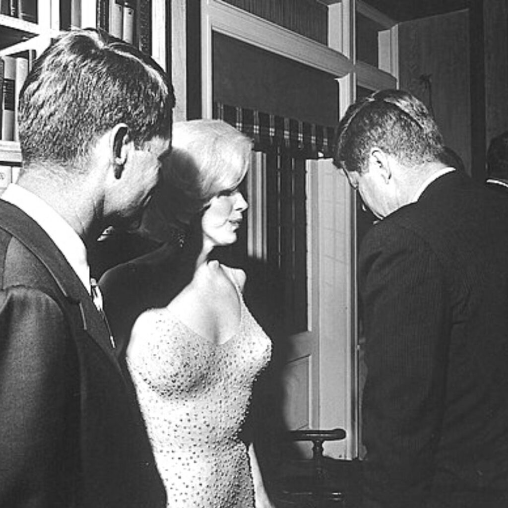 Robert 'Bobby' Kennedy, Marilyn Monroe & President John F Kennedy 