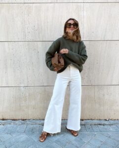 Chic Style Collective | White Trousers Outfits That Actually Work How to Make White Jeans a Fall Staple