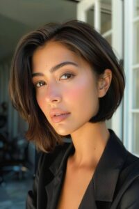 Chic Style Collective | The Laser Bob is The Next Bob Hair Trend: The Perfect Chic Polished Style for 2025 Laser bob hair