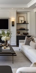 Chic Style Collective | Luxury on a Budget: How to Look Expensive Without Spending a Fortune This luxury living room interior design boasts elegant transitional style