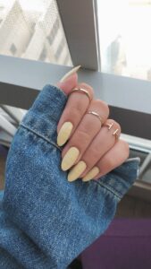 Chic Style Collective | 7 Butter Yellow Nails Inspiration for a Chic and Stunning Look Unknown 433