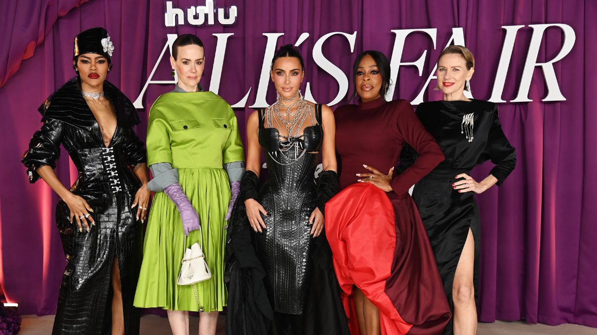 Chic Style Collective | Naomi Watts, Kim Kardashian, and Sarah Paulson Dazzle at All’s Fair London Premiere All's Fair London Premiere (Credit: Dave Benett/Getty for Disney+)