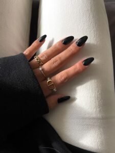 Chic Style Collective | Classy Halloween Nails: The Chic Girl’s Guide to Spooky-Season Nail Designs black nails
