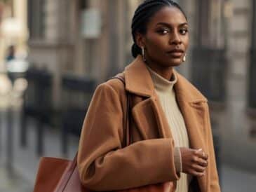 What is Affordable Luxury [Canva] affordable luxury fashion woman camel coat structured bag street style 2026