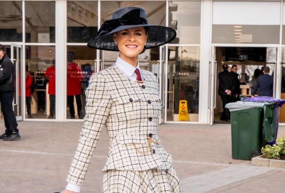 Jade Holland Cooper Leads the Style Stakes at Cheltenham Festival Ladies Day [Holland Cooper]