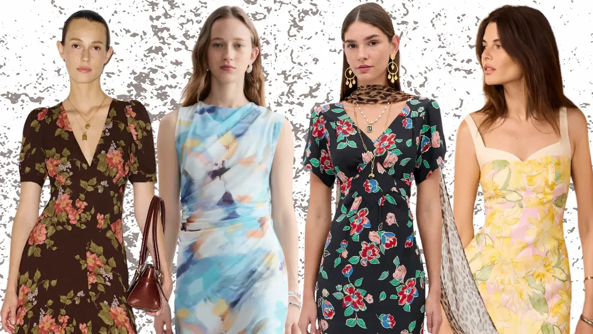 Floral midi dress [CSC]